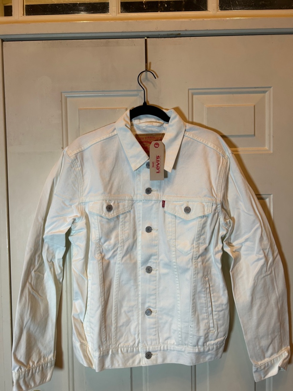 Levi's White Denim Trucker Jacket - Men's Classic Style